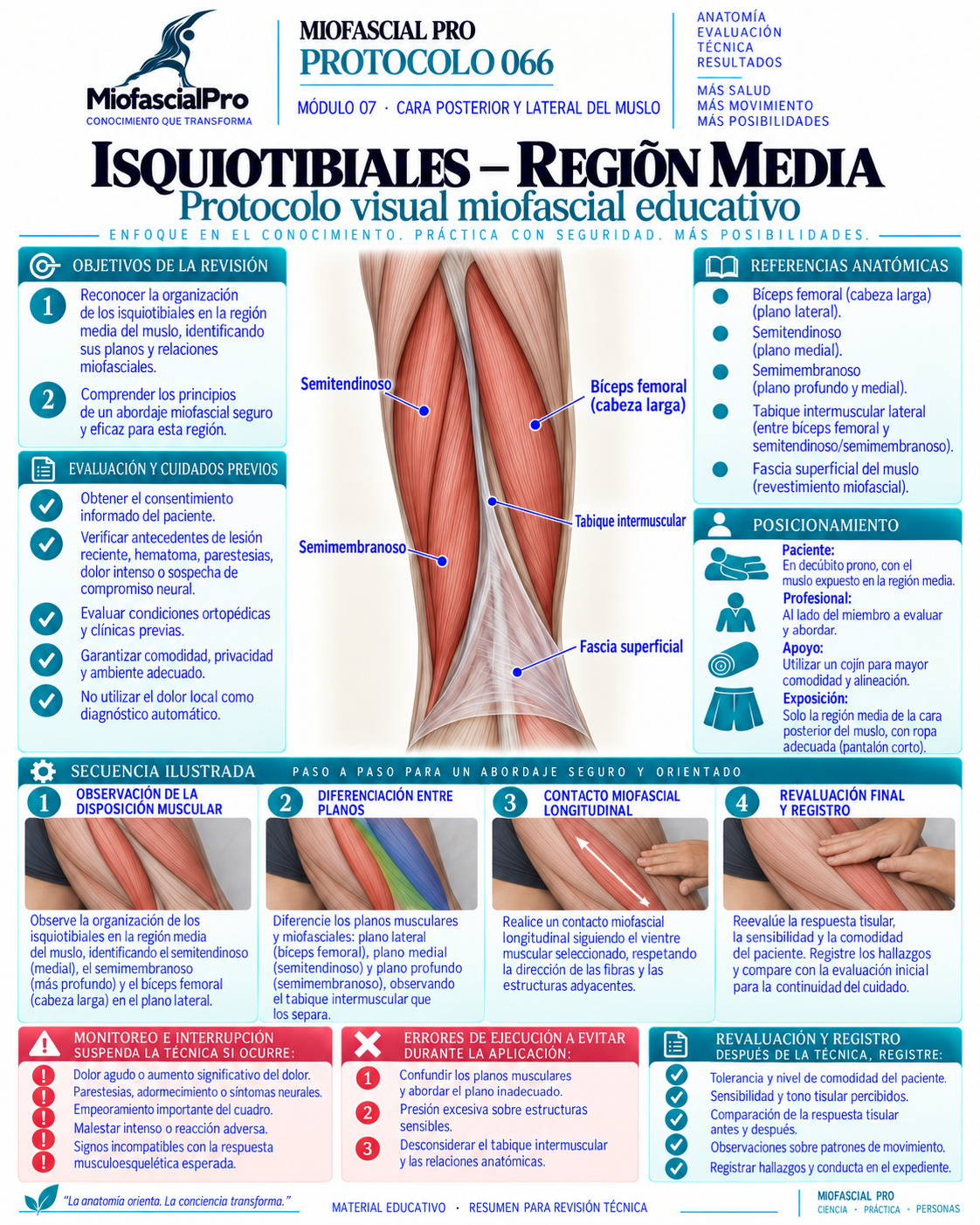 Protocolo 066 — Isquiotibiales, región media